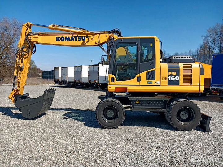 Колёсный экскаватор Komatsu PW160-7, 2016