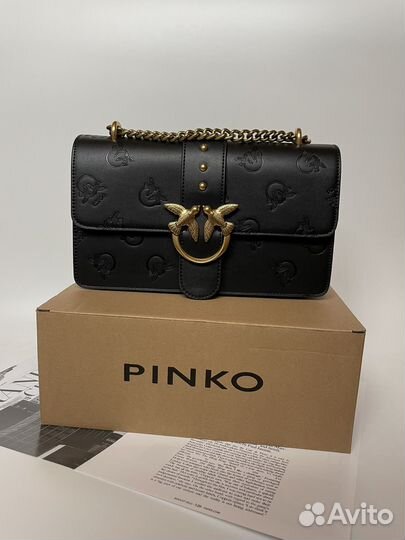 Сумка Pinko черная из натуральной кожи