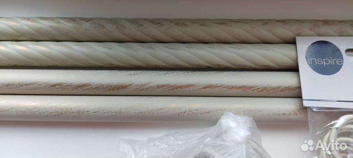 Гардина/карниз для штор металлическая двухрядная