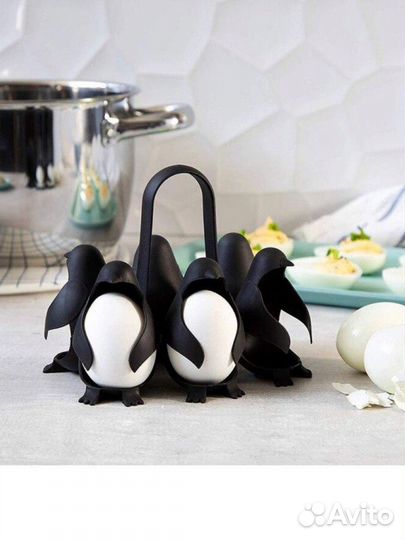 Яйцеварка подставка пингвины