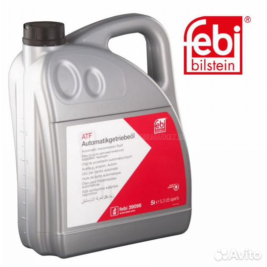 Febi 39096 Масло трансмиссионное зеленое ATF 3+ 5л