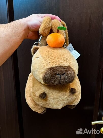 Мягкая игрушка капибара рюкзак