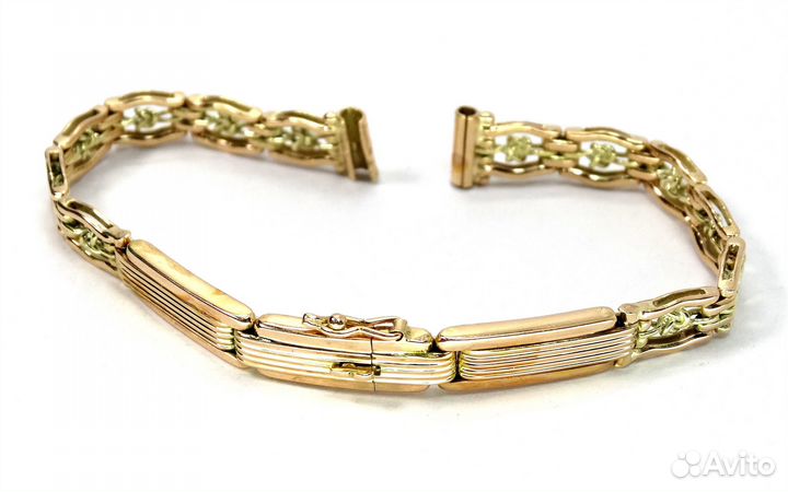 Женский золотой часовой браслет