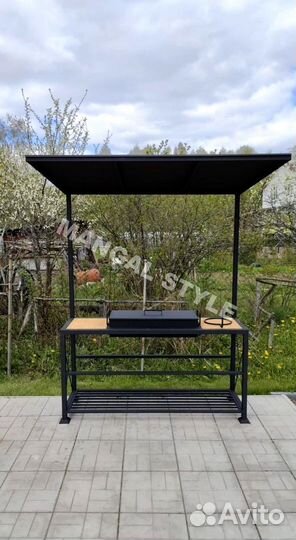 Мангал с печью