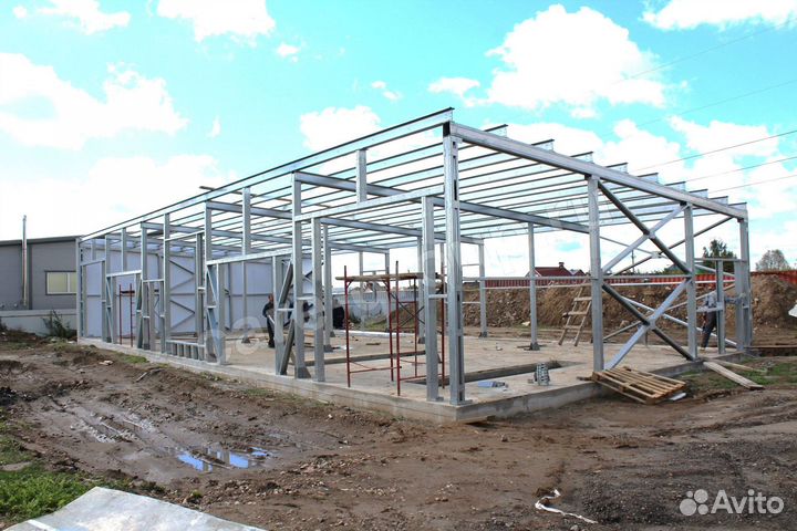 Металлический каркас для коммерческих помещений