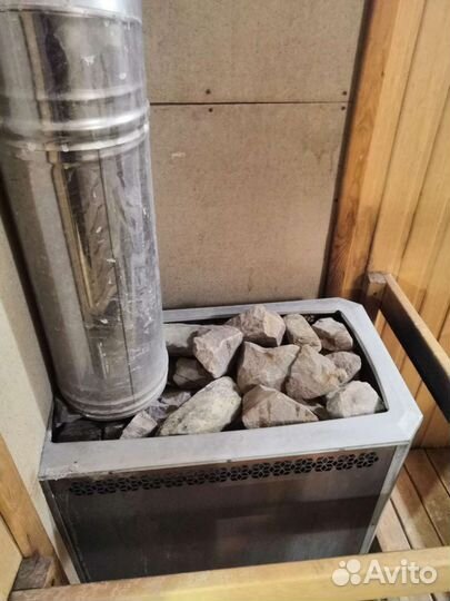 Баня на дровах с бассейном