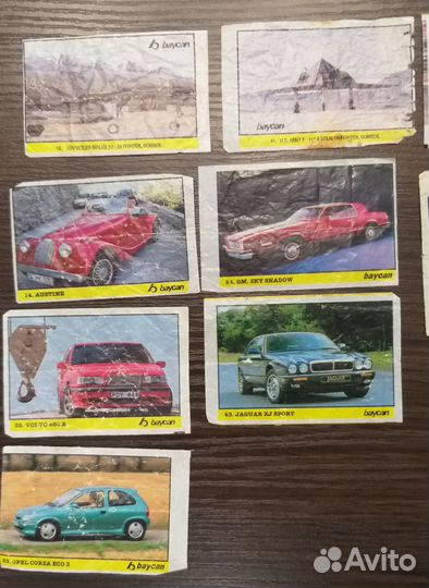 Вкладыши от жвачек 90 х