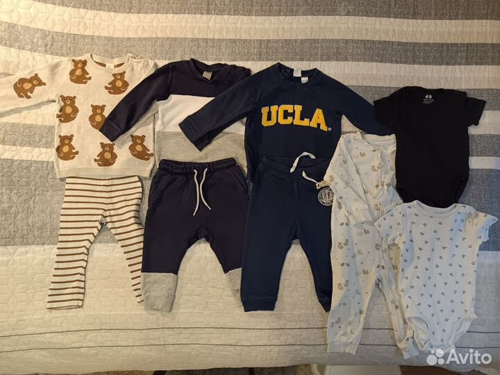 Вещи пакетом hm 62-86, 25 вещей