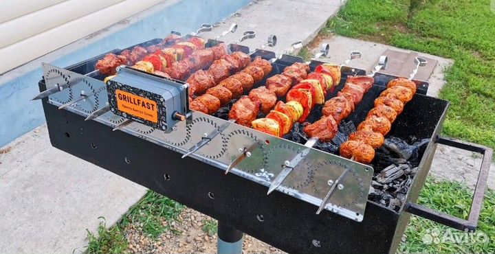 Электрический вертел для мангала