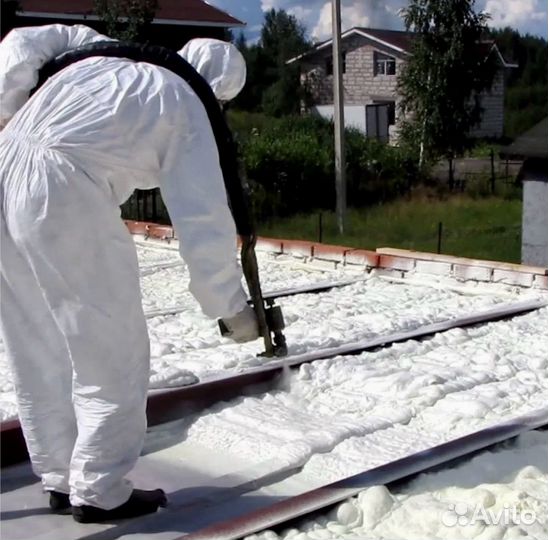 Утепление крыши пенополиуретаном