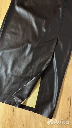 Кожаная юбка 44