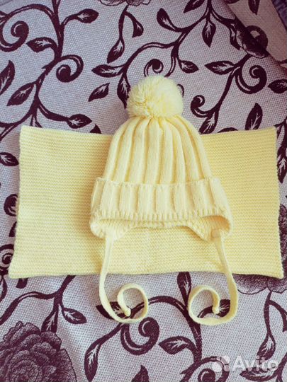 Комплект шапка, снуд (Весна-осень)