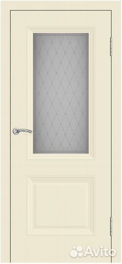 Дверьмежкомнатная Шелли-2, Серая эмаль