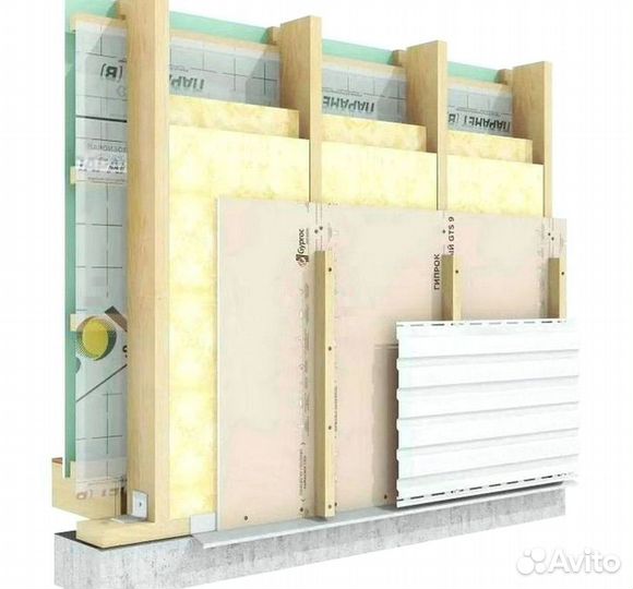 Гипсокартон для внешной обшивки Гипрок GTS 3000*1200*9,5