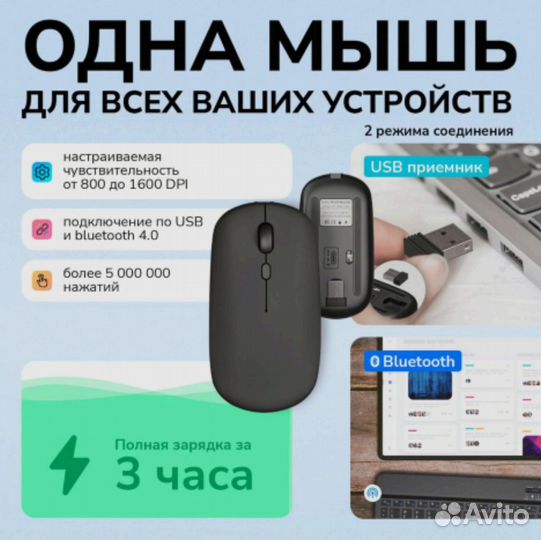 Беспроводная клавиатура и мышь