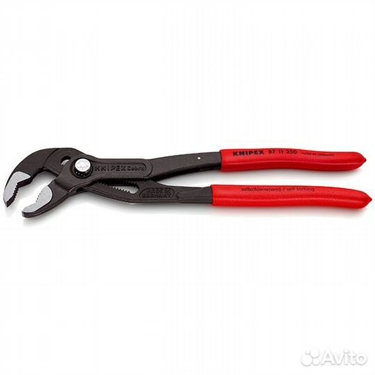 Клещи переставные Knipex Cobra.matic 2 дюйма 50мм фосфатированные 1-к ручки L-250мм