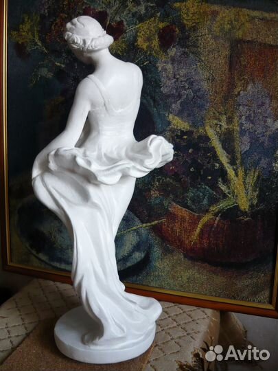 Скульптура Балерина,гипс 47 см. Кунгур 1950-е гг