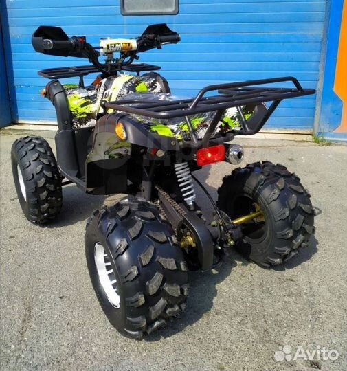 Детский квадроцикл Grizzly 125сс желто-черный