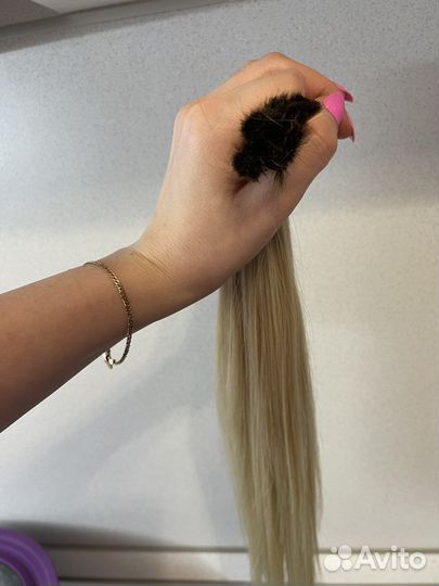 Волосы для наращивания блонд славянка