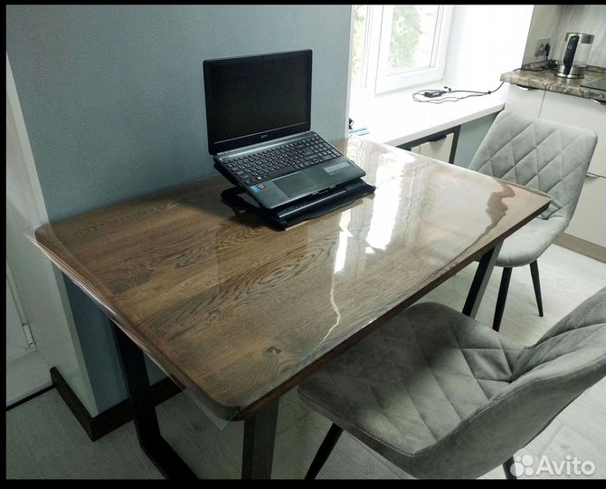 Гибкое стекло на стол, прозрачная клеенка пвх