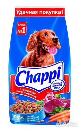 Сухой корм для собак чаппи 15 кг