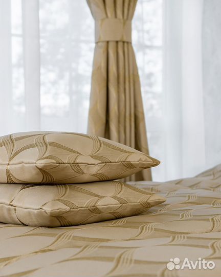 Новое покрывало Альба Золотой песок жаккард