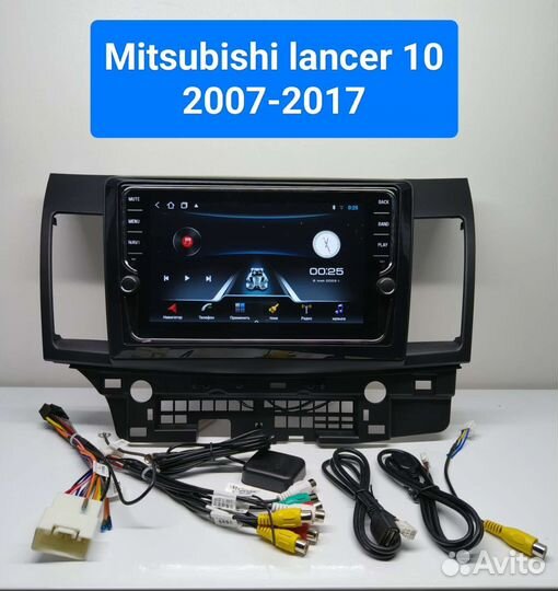 Магнитола Mitsubishi lancer 10