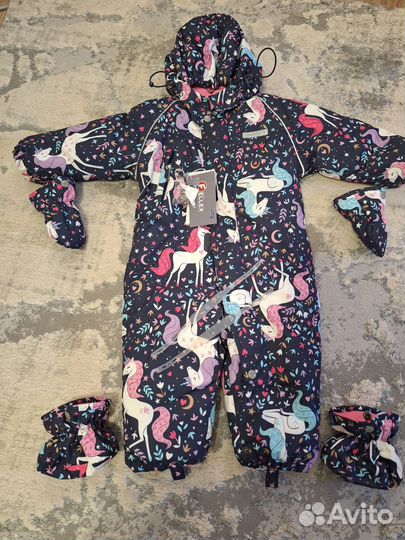 Комбинезон crockid зимний 80-86 для девочки
