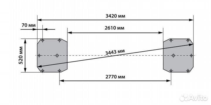 Подъёмник серый Launch TLT-240SCA