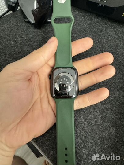 Часы apple watch 7 45 mm green