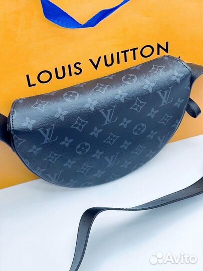 Сумка мужская Louis Vuitton LV чёрная