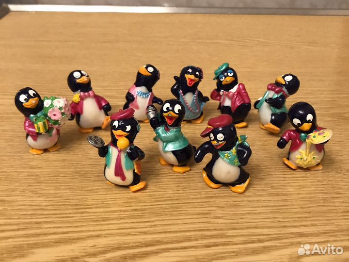 Коллекции киндеров 90-х динозавры,акулы,пингвины