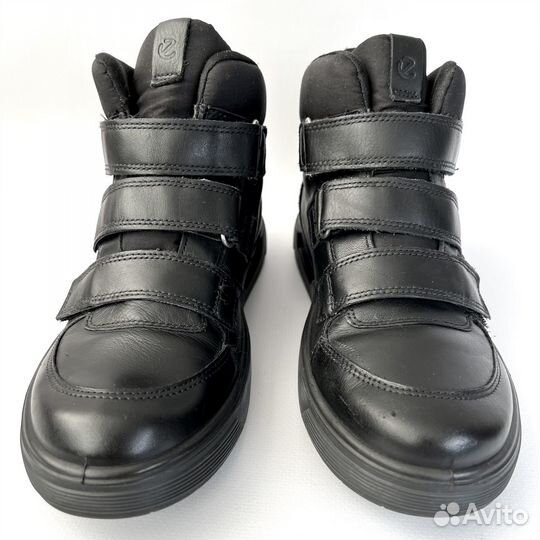 Кеды Ecco 37 высокие кожаные ботинки