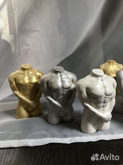 Статуэтки фигурки женского и мужского торса 10 см