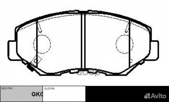 Колодки дисковые CTR ckho16 ckho16 CTR