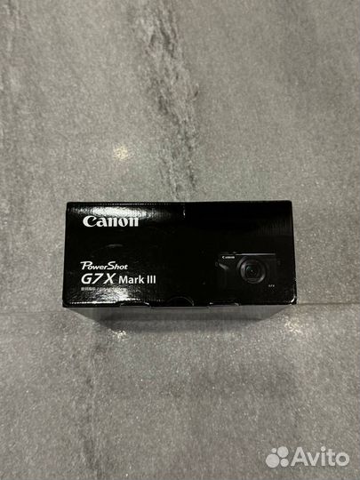 Canon Powershot G7X Mark III black в наличии