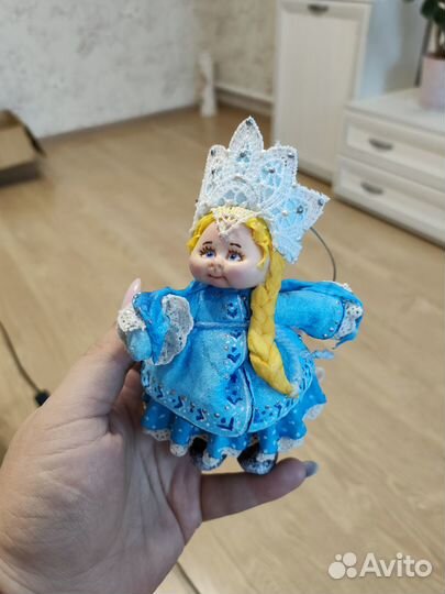 Ватные елочные игрушки