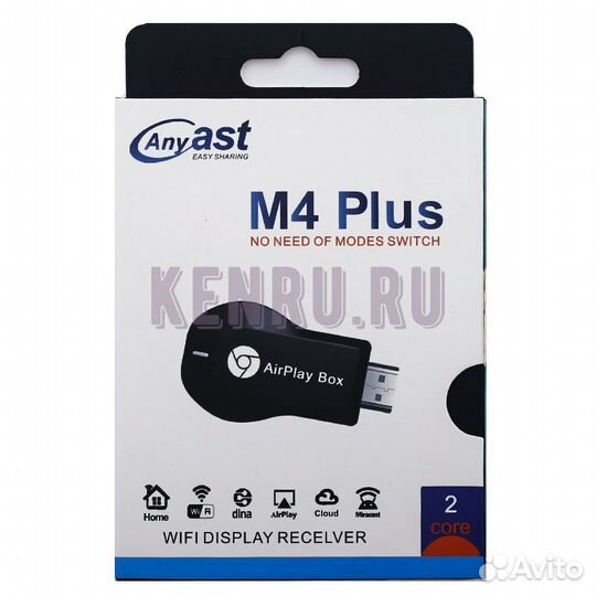 Медиаплеер для телевизора AnyCast M4 Plus. Новый