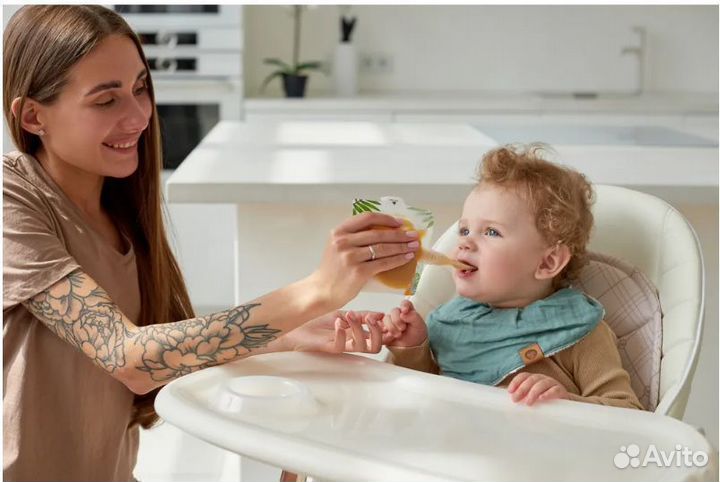 Пакеты для хранения детского питания 3 шт с ложкой