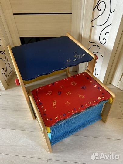 Детский столик и стульчик деревянный