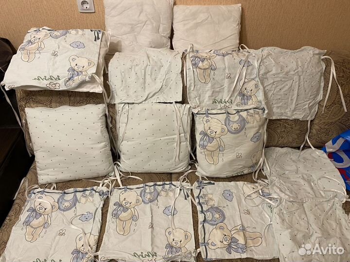 Бортики в кроватку для мальчика