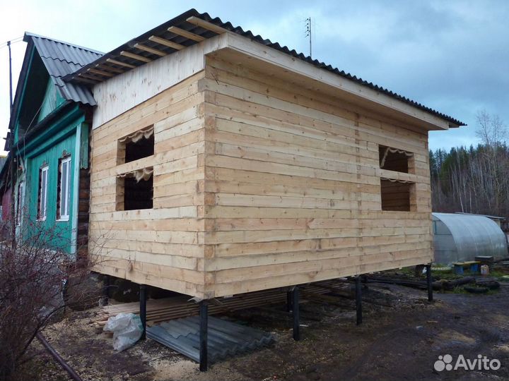 Пристройка к дому из бруса