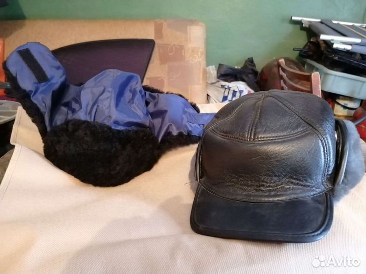 Кепка кожанная