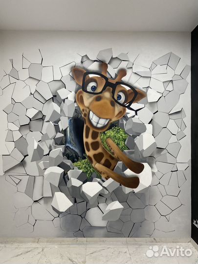 Роспись стен, картины на заказ