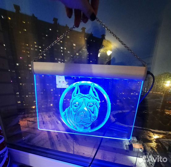 Декоративное световое панно Amstaff