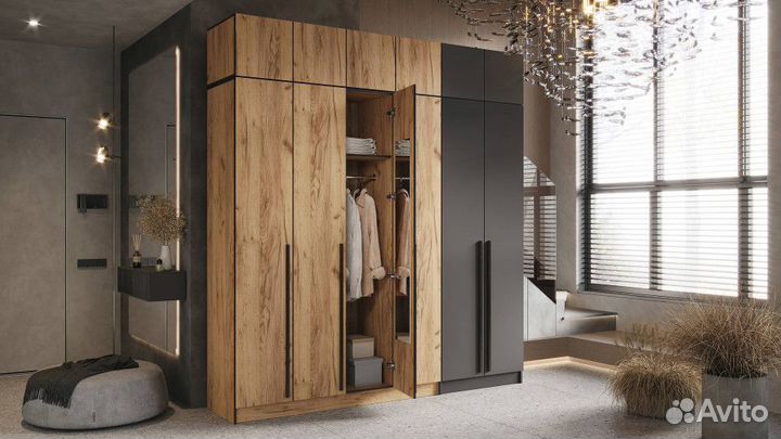 Шкаф Бастион 1.2м Графит, Новый в наличии