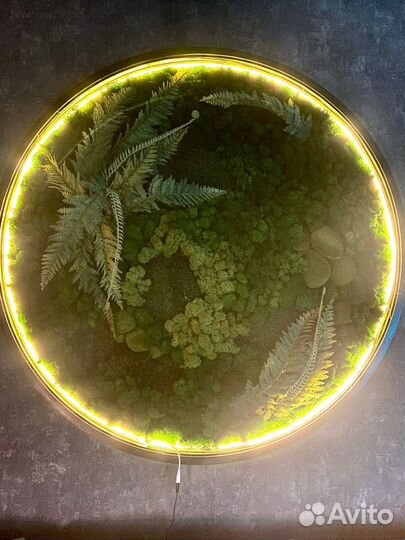 Панно из мха