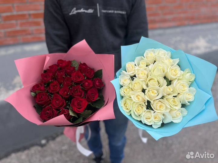 25 роз. Правая или левая палочка) Доставка