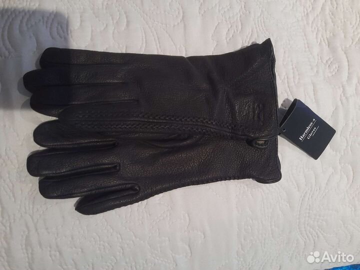 Перчатки кожаные(8разм.),новые