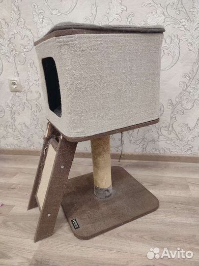 Когтеточка домик для кошки бу